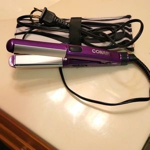 Nearly New Conair Purple Mini Pro 1/2in Ceramic Straightener Travel Size